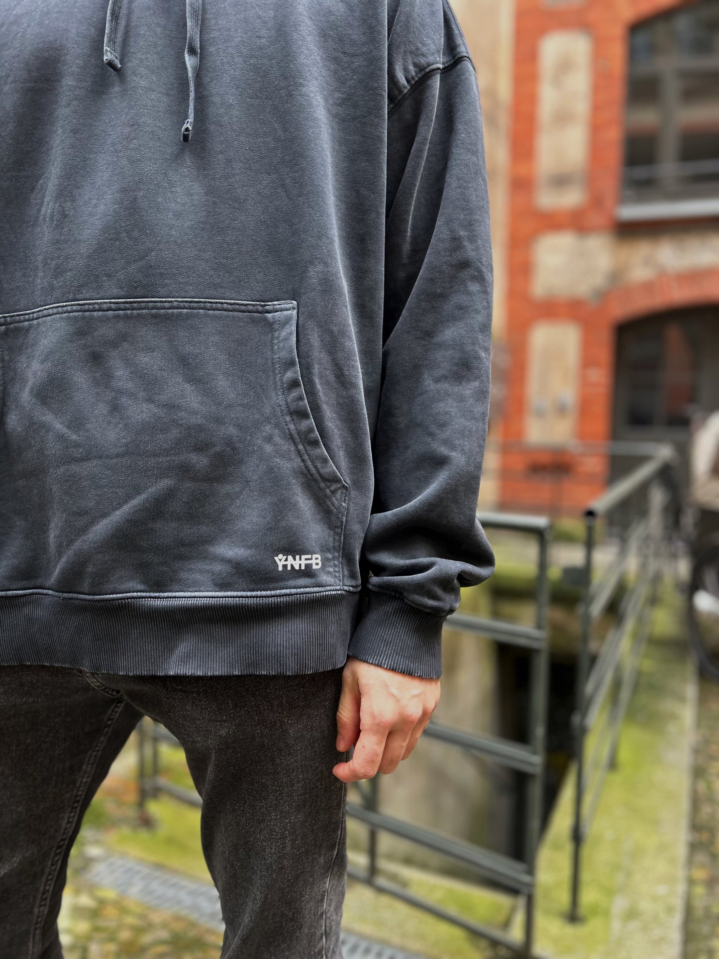 YNFB Dopamine Hoodie – Oversized, Casual & Vintage-Washed