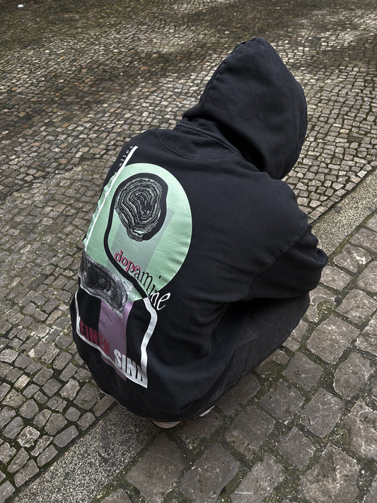 YNFB Dopamine Hoodie – Oversized, Casual & Vintage-Washed