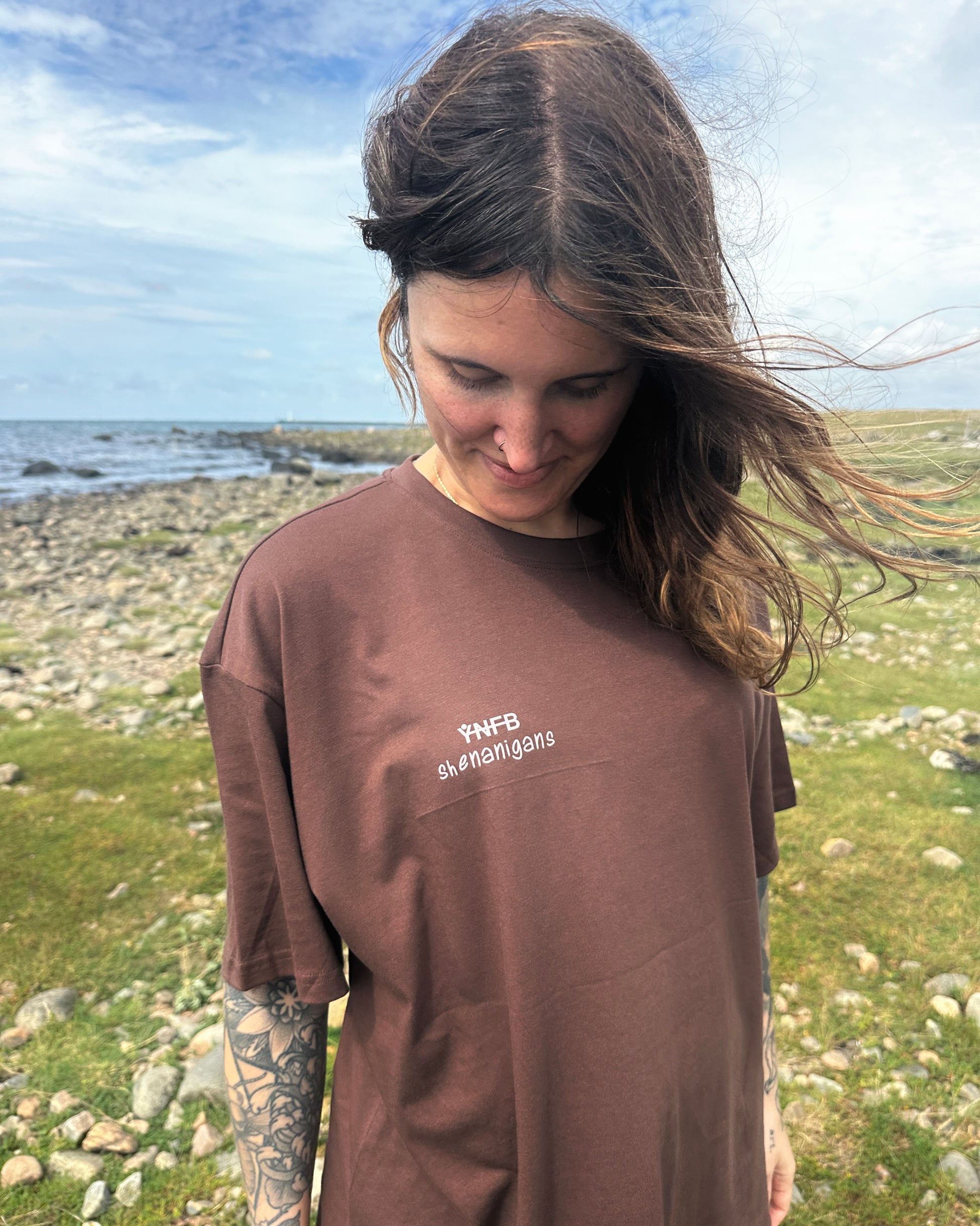 Shenanigans Backprint Shirt Mokka