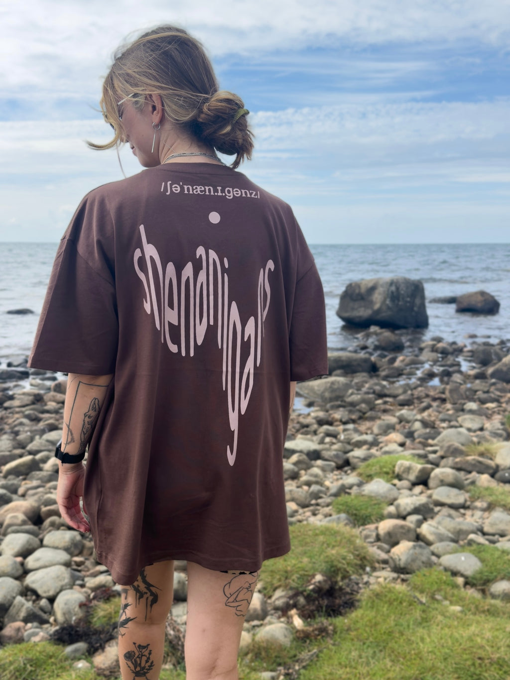 Shenanigans Backprint Shirt Mokka