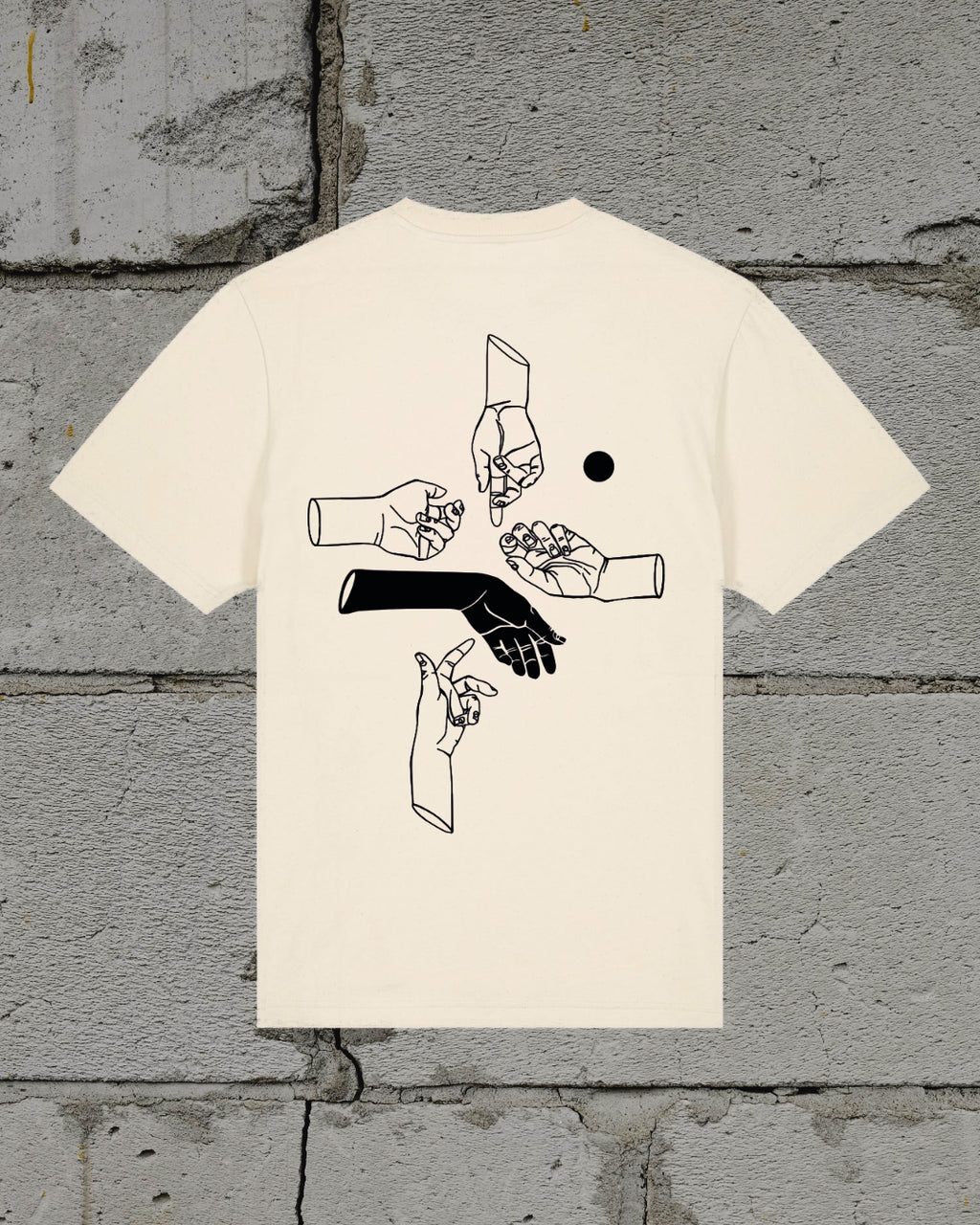 Handsigns - Medium Oversize Fit - cream