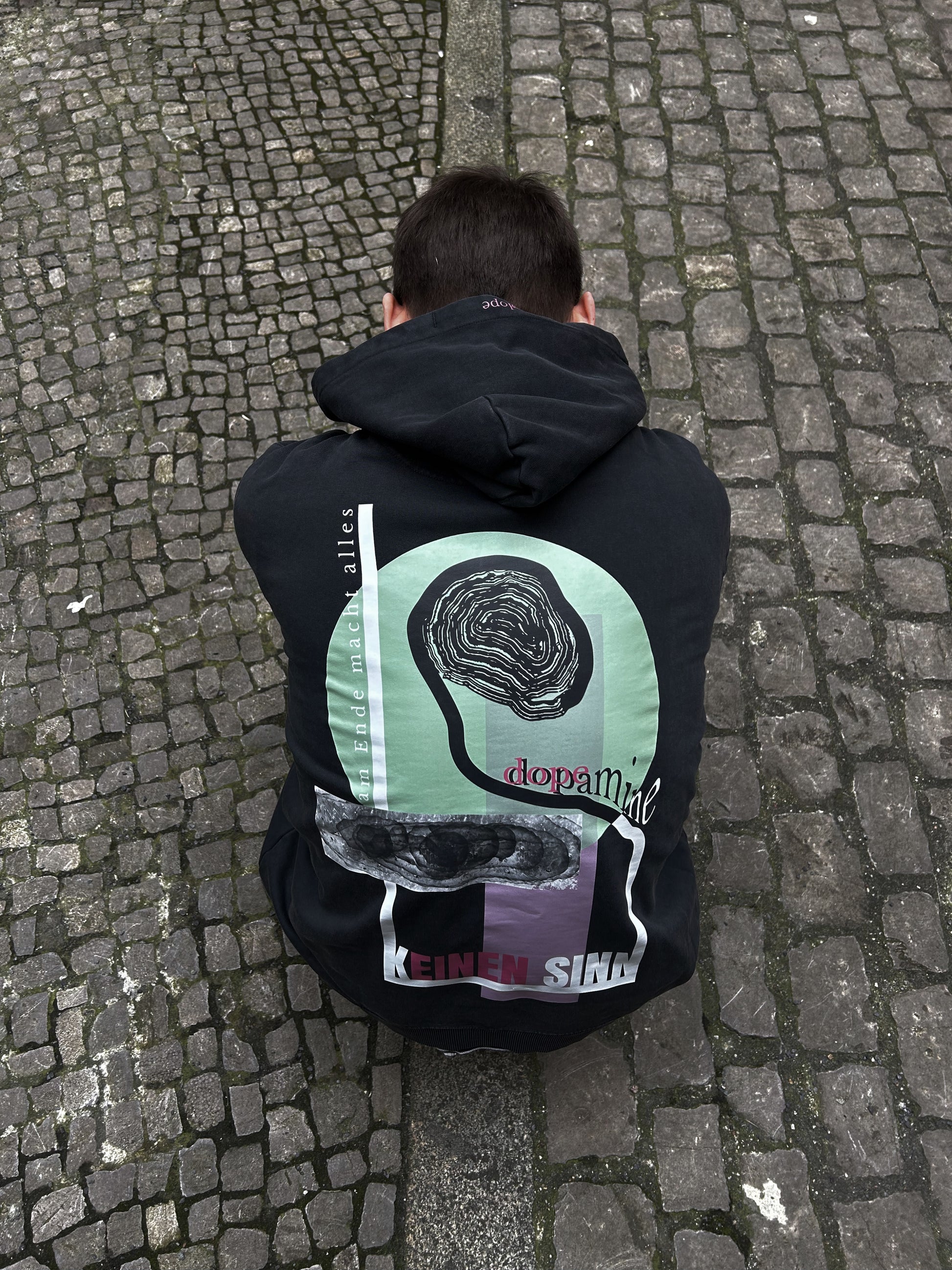 YNFB Dopamine Hoodie – Oversized, Casual & Vintage-Washed