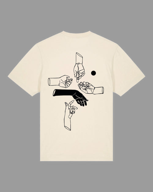 Handsigns -medium oversize fit - cream