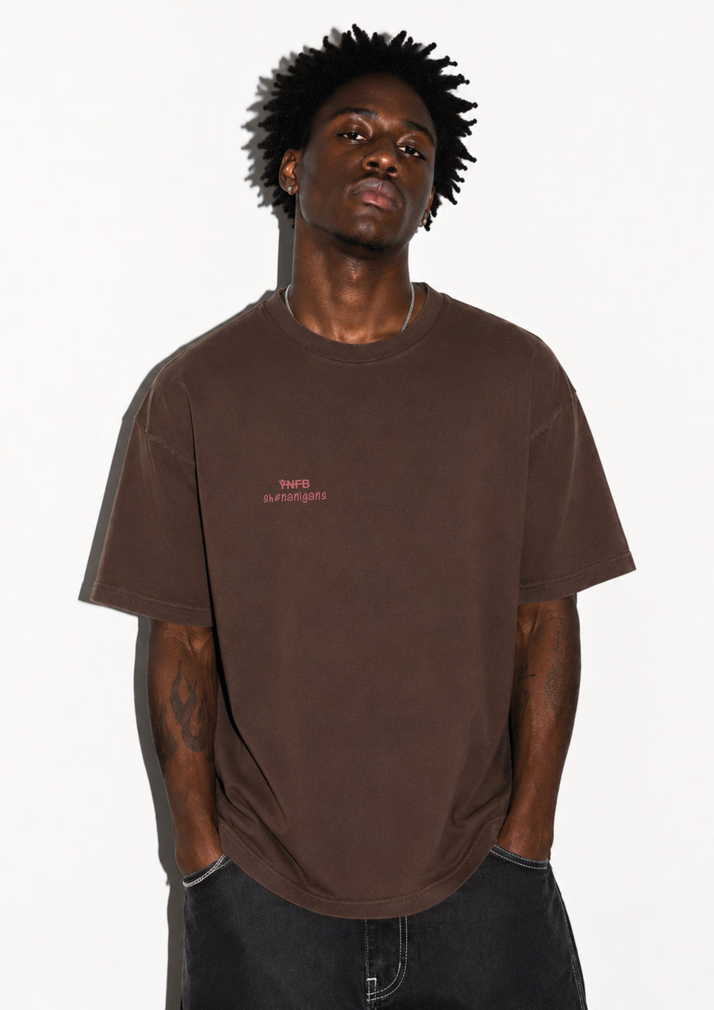 Shenanigans Backprint Shirt Mokka